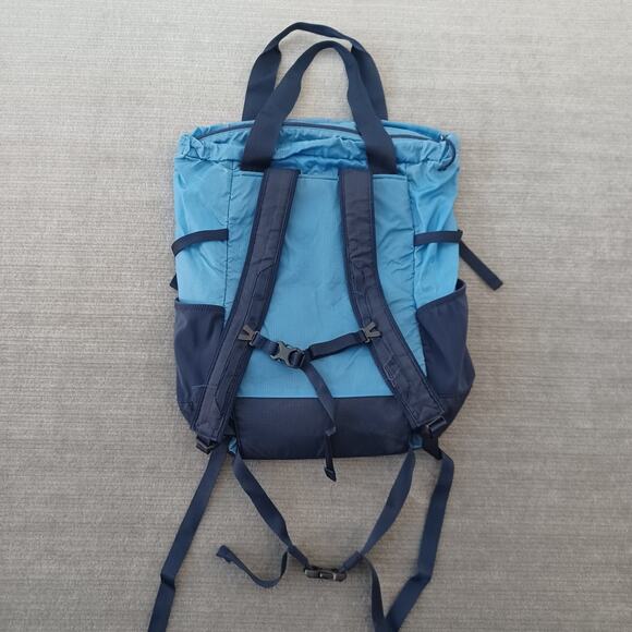 Patagonia Ultralight Travel Tote Pack Backpack-Vessel Sky Blue & Navy - Picture 2 of 7